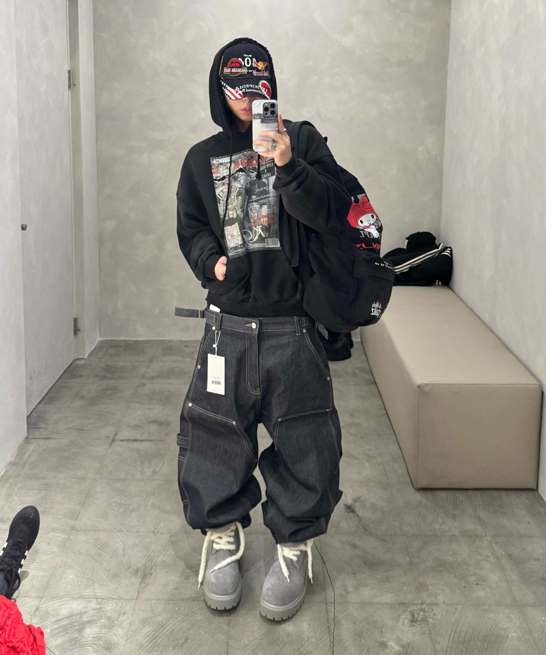 MUSINSA公式 | GRAILZ [GRAILZ x KOIN SEOUL] MAGAZINE DIRTY HOODIE