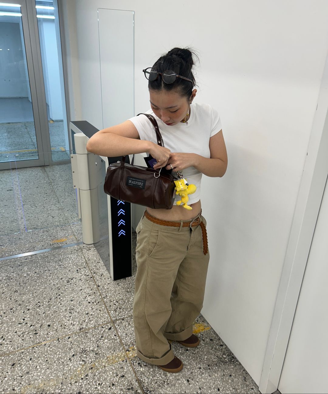 MUSINSA | BLACK PURPLE Baby Rocco Bag_BLACK