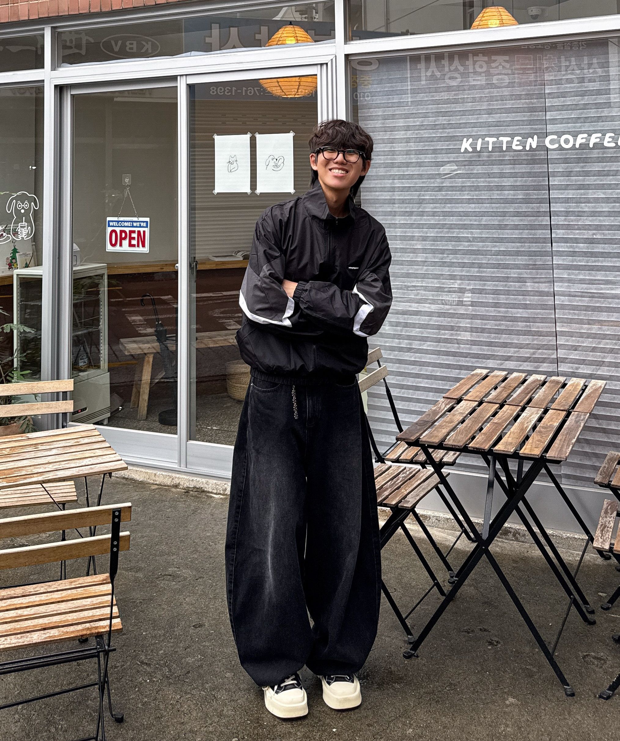 MUSINSA公式 | ORDER ARCHIVE Baggy wide 03 - Moktan black [SUPER WIDE]