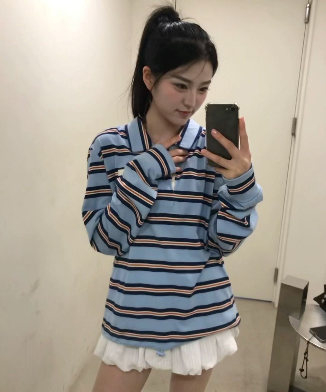 MUSINSA | GLOWNY TERRY PK LONG SLEEVE (CREAM)