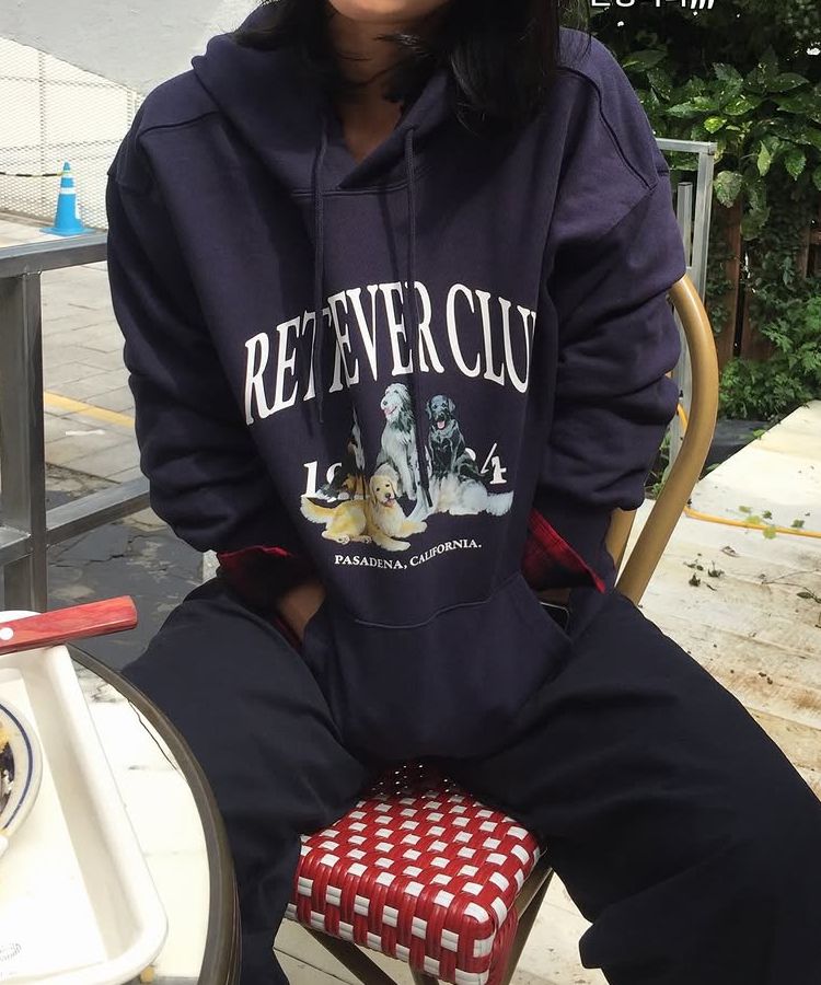 MUSINSA | RETRIEVER CLUB RETRIEVER FRIENDS HOODIE [GREEN]