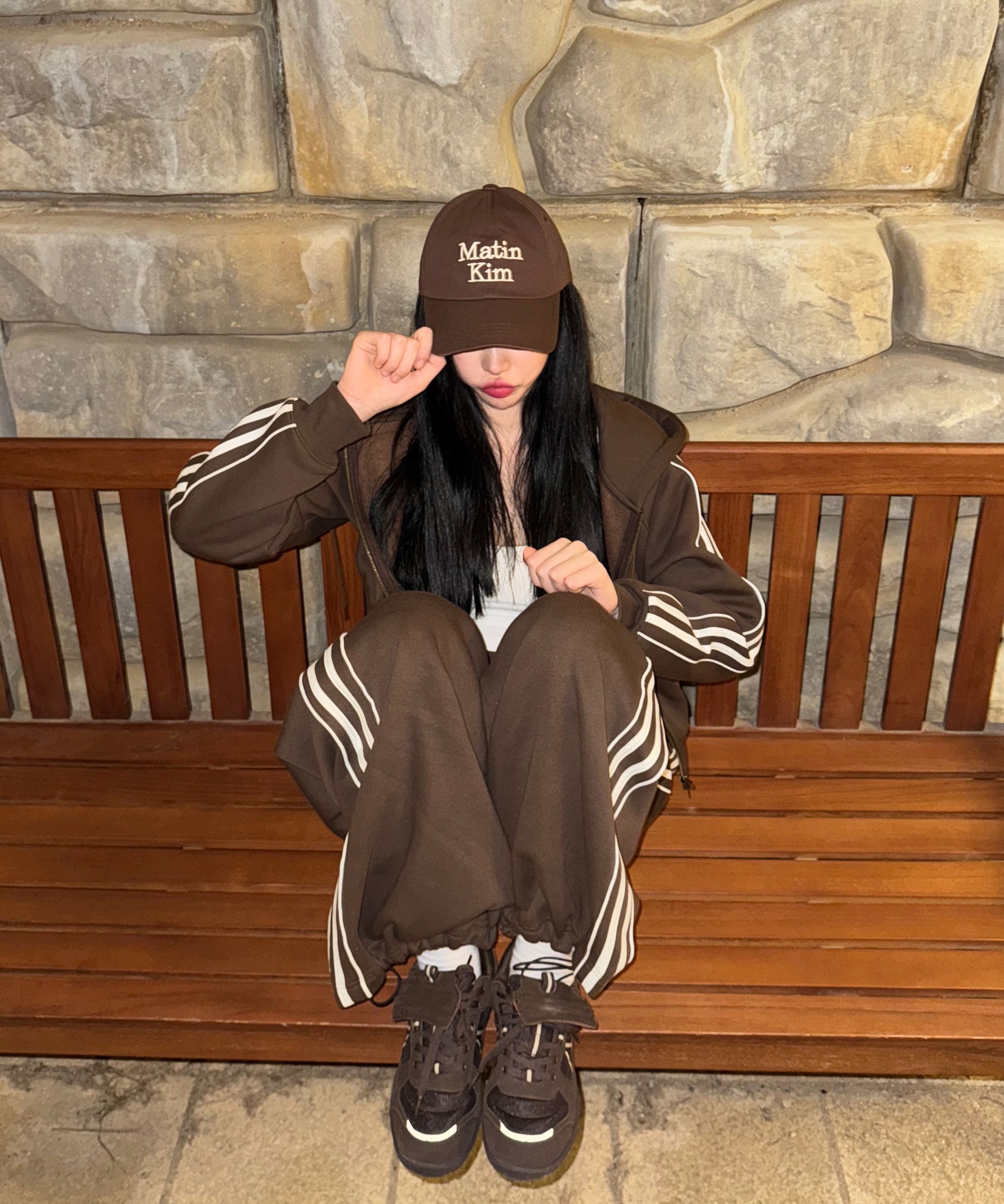MUSINSA | MATIN KIM MATIN VOLUME LOGO BALL CAP IN RED