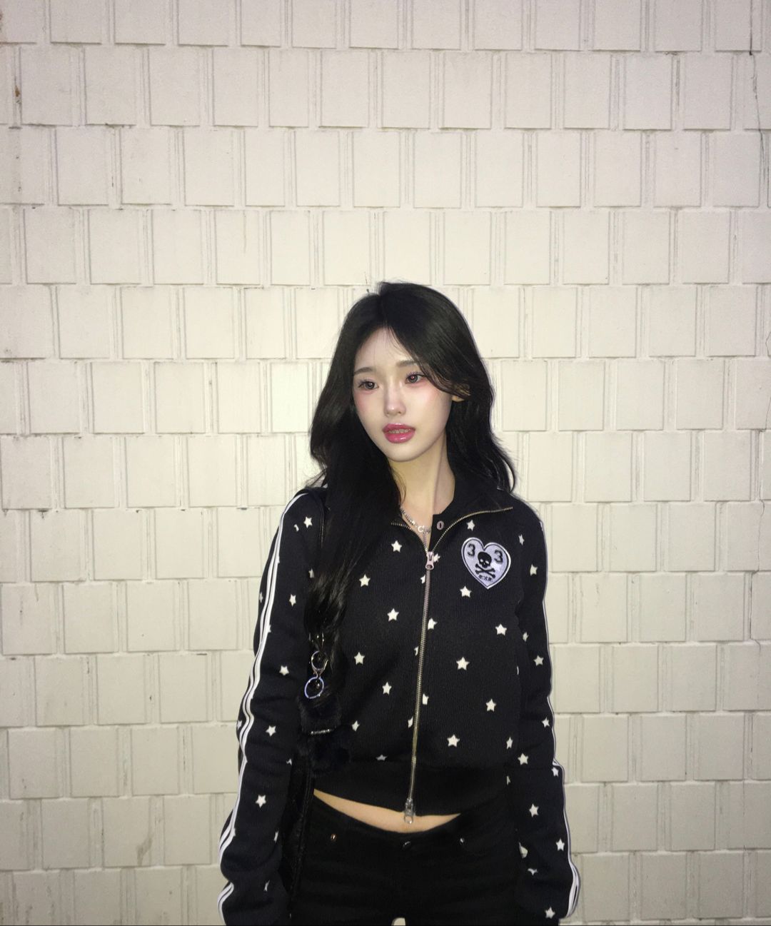 MUSINSA | SETUPEXE STAR SPORTY ZIP-UP / WHITE