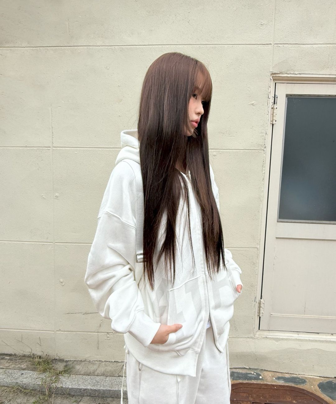 MUSINSA | 41PRAY Graphic Zip Up Hoodie / Ivory