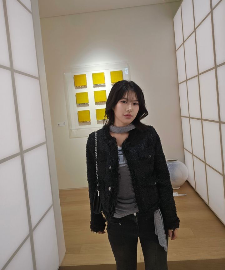 MUSINSA公式 | KHAKIPOINT Antique Crop Tweed Jacket (ivory)