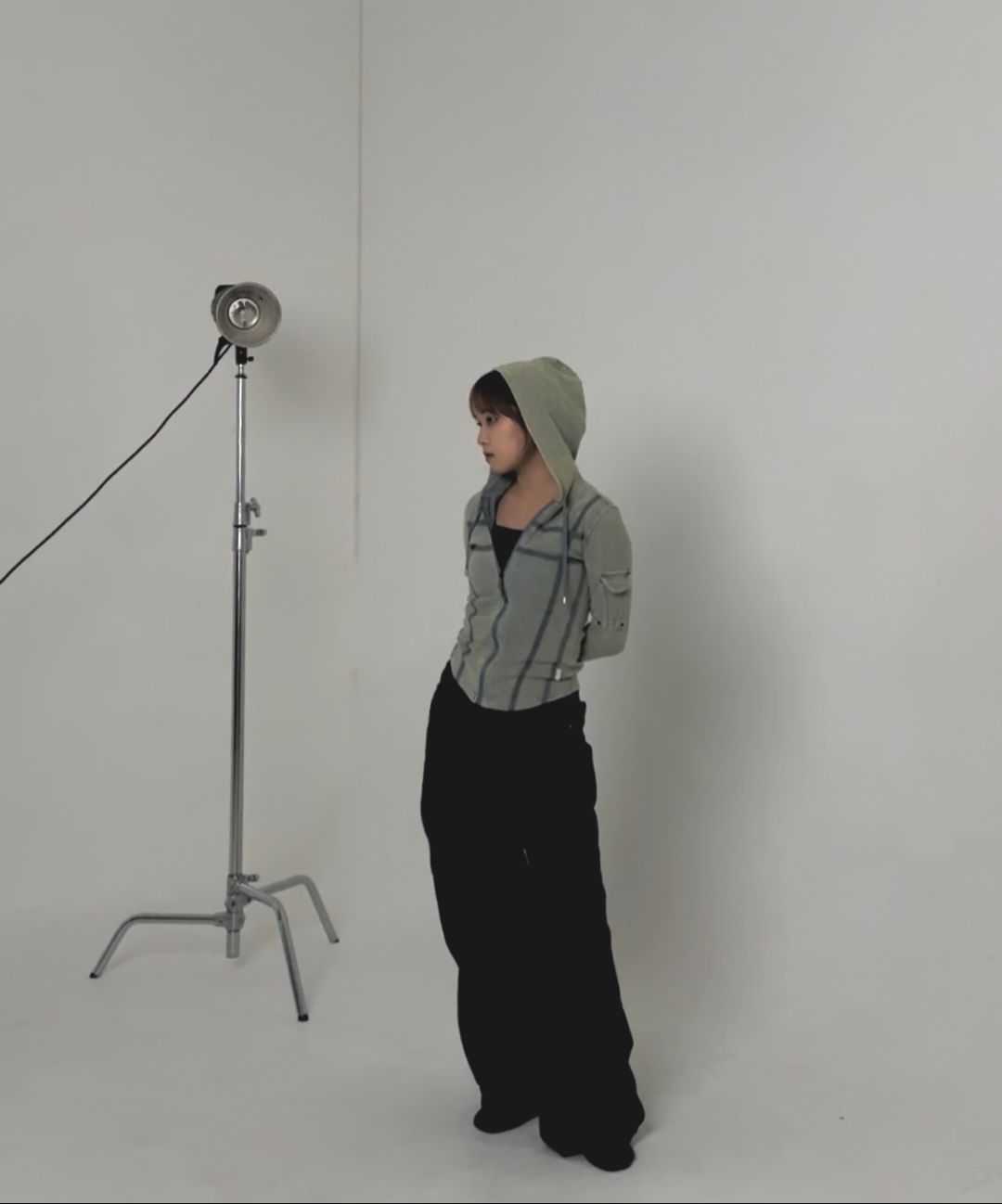 MUSINSA | SCULPTOR Washed Bondage Hoodie Washed Sage