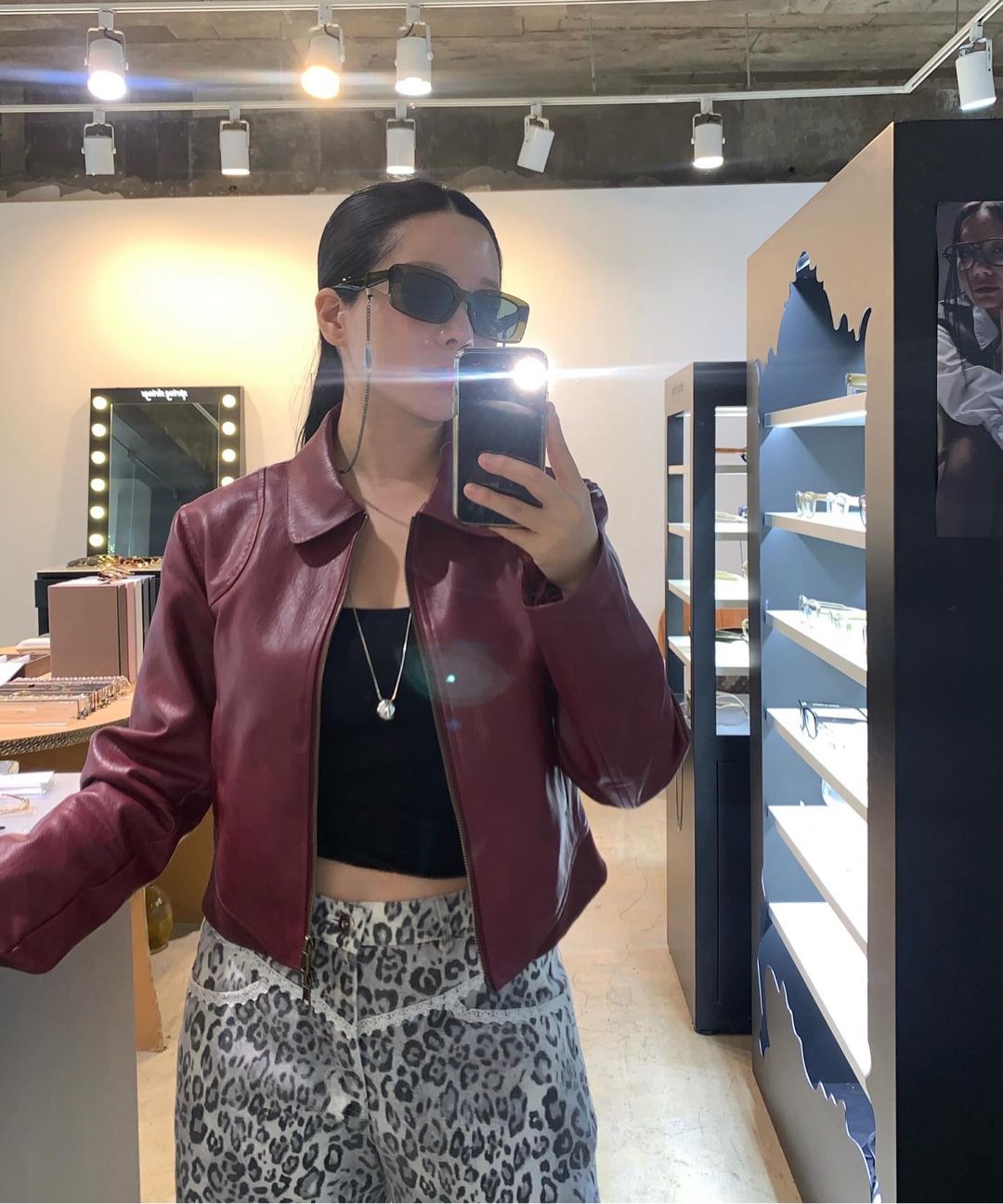 Musinsa setupexe レオパード　レースパンツ　ヒョウ柄 SETUP-EXE レオパード レース パンツ / ベージュ - サイズとレビュー