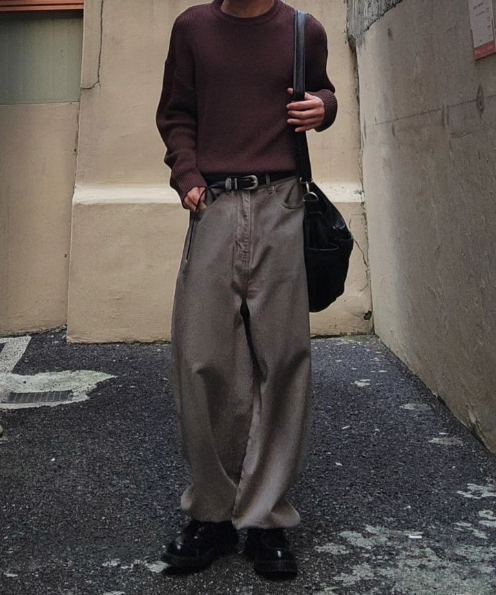 MUSINSA公式 | URBANSTOFF オイルウォッシュデニムパンツ（ダーティー