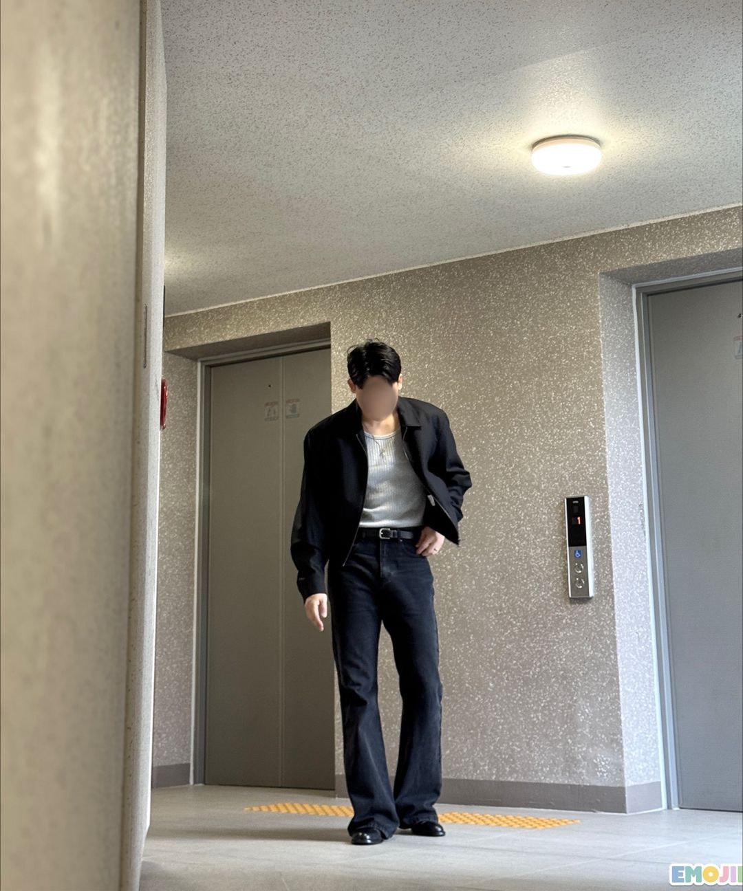 MUSINSA公式 | LMOOD セレニティウールシルクブルゾンジャケットダーク