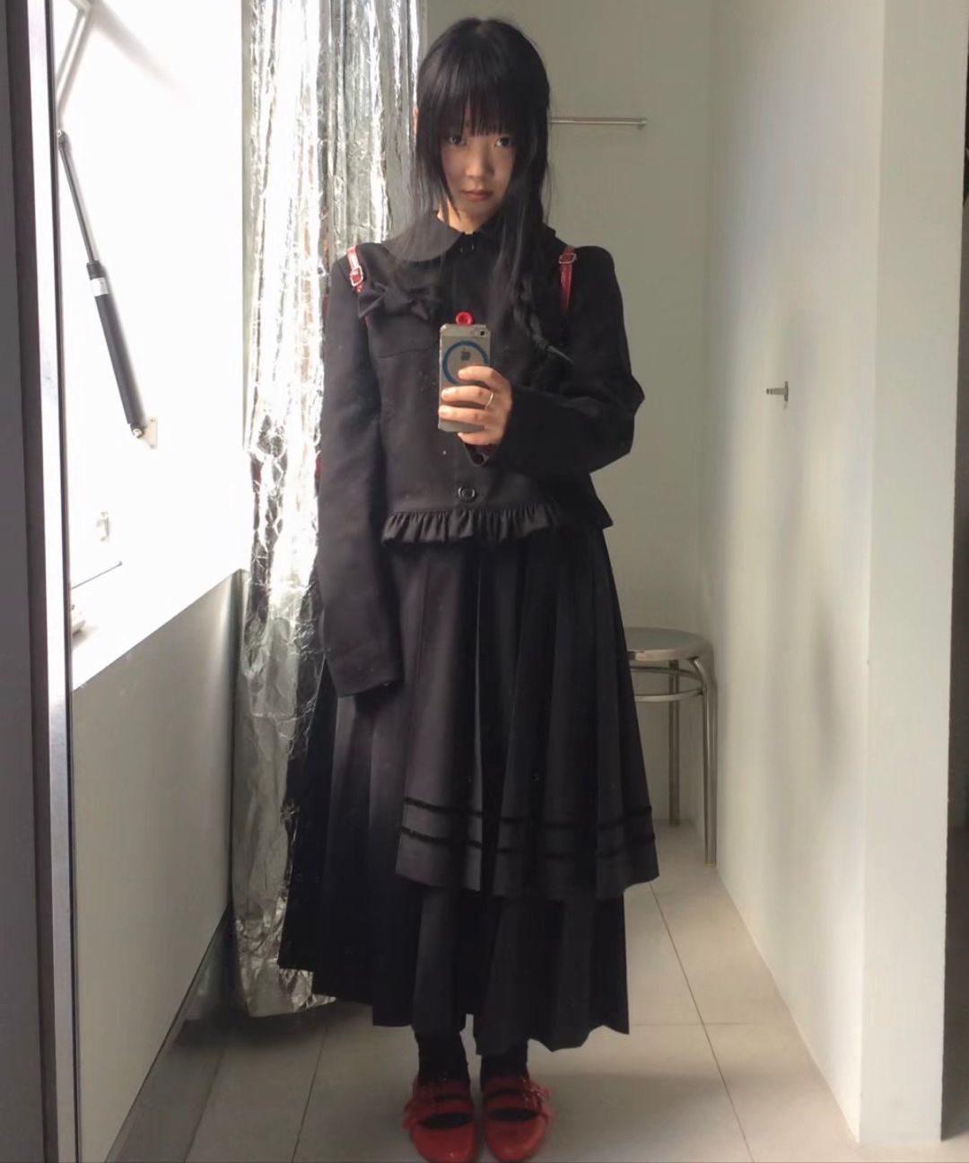 MUSINSA公式 | LO AXUAL PETER PAN COLLAR RIBBON JACKET_BLACK