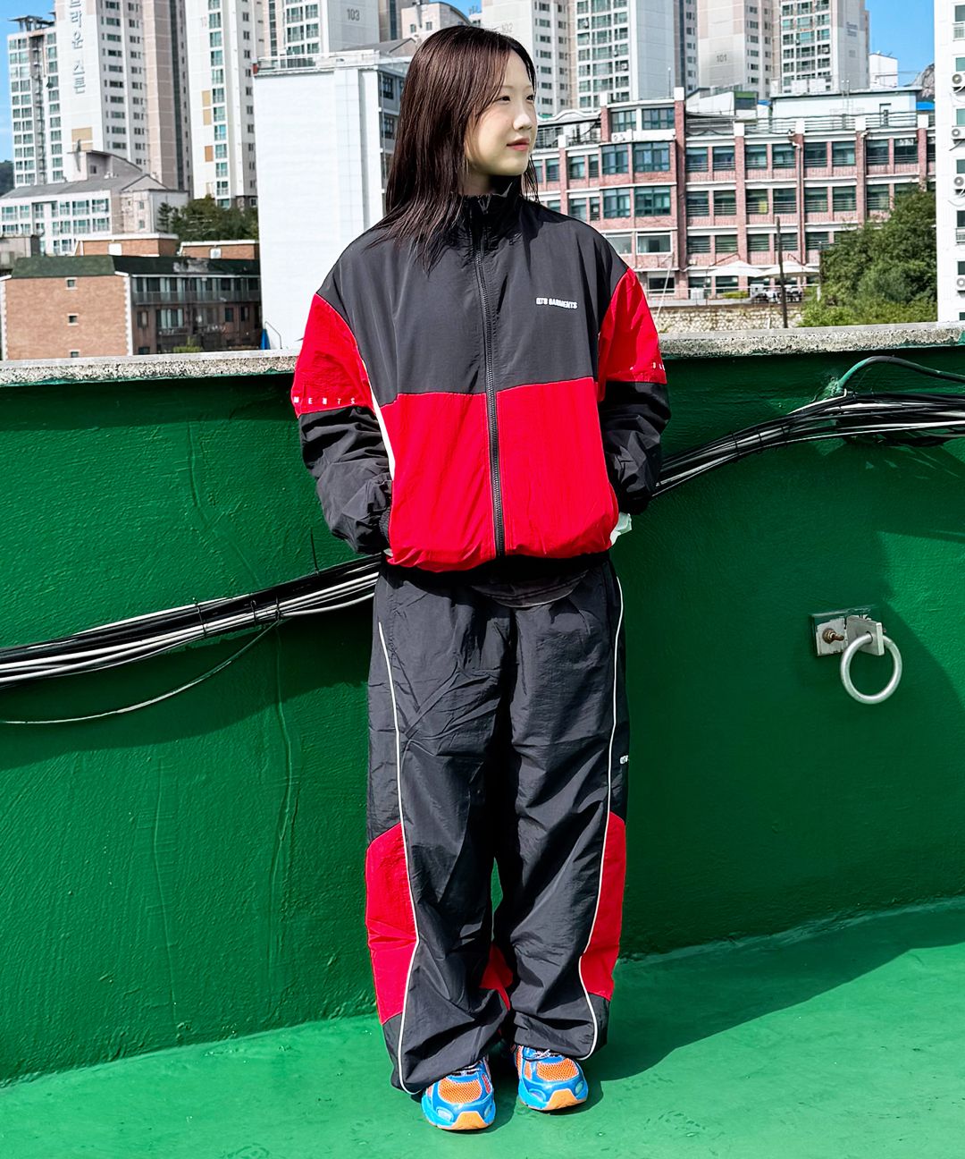 MUSINSA | QT8 GARMENTS RG Old Track Jacket (Red)