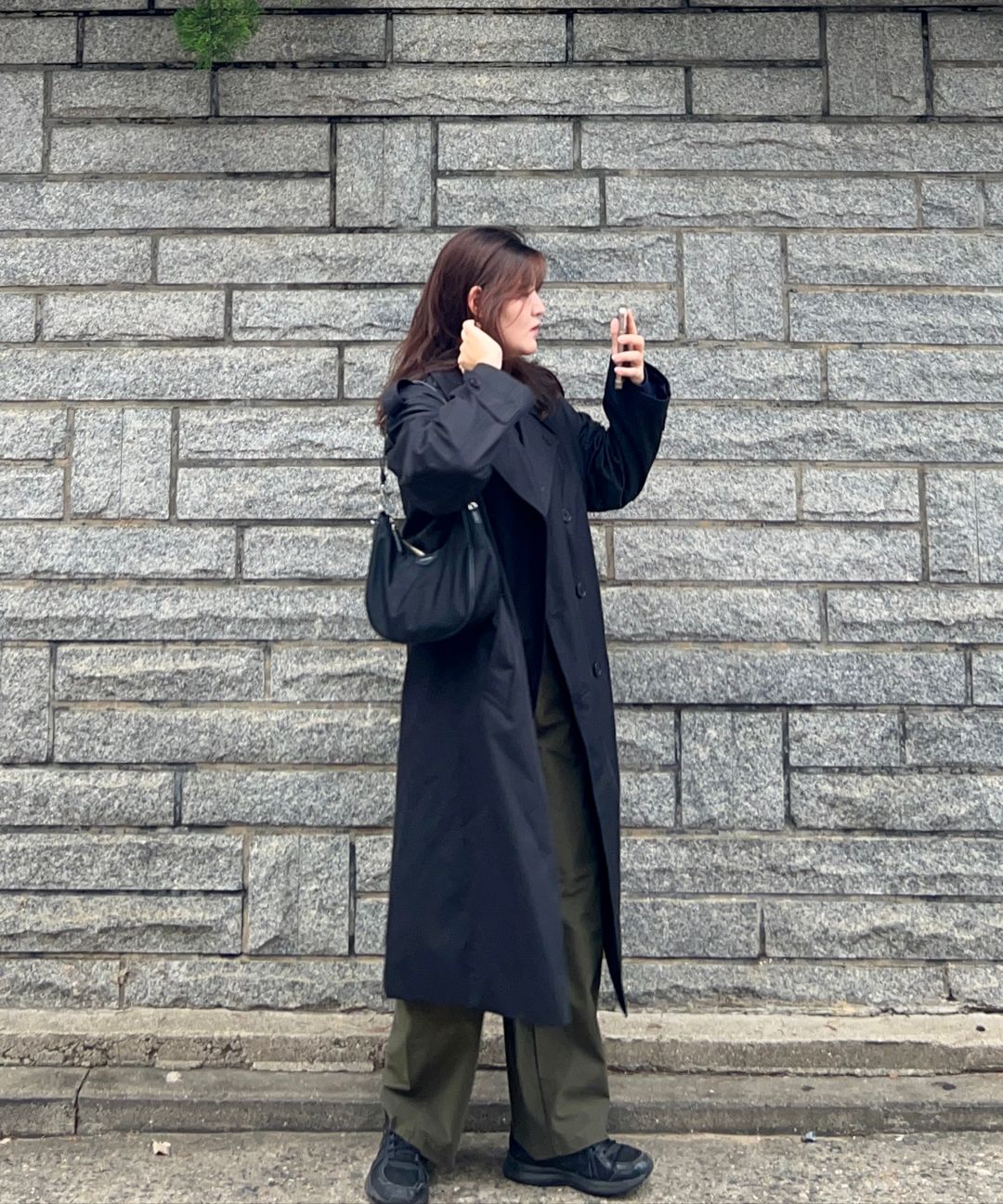 MUSINSA公式 | INSILENCE 特大トレンチコートBLACK