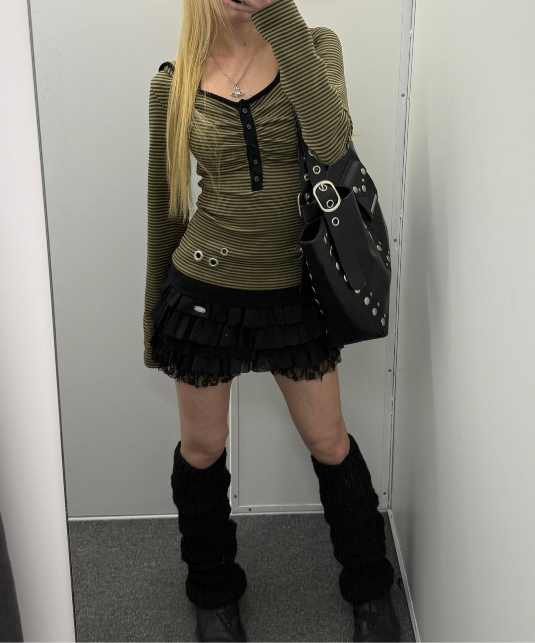 MUSINSA公式 | ILLIGO カンカンフリルスカートパンツブラック Illigo 