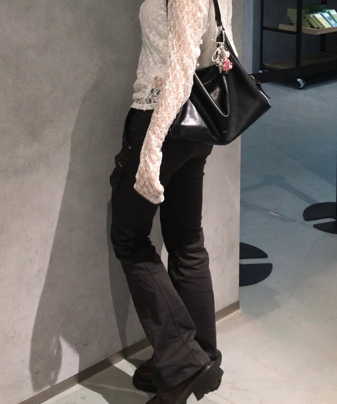 MUSINSA公式 | MISEKI SEOUL Line pocket cargo pants BLACK