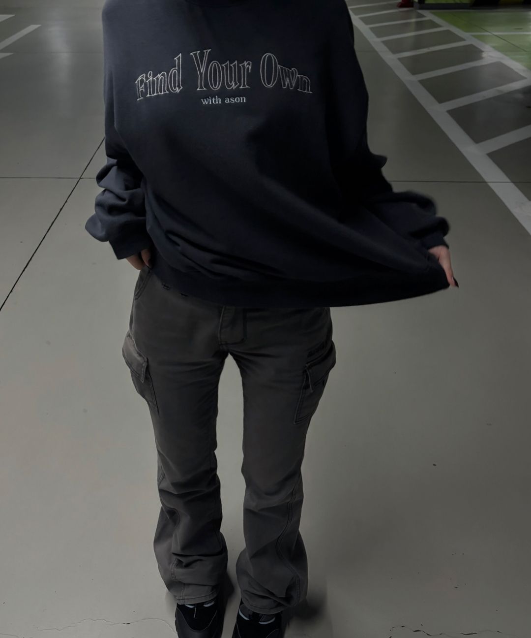 ASON MINUTES CARGO PANTS ブラック MUSINSA | ASON MINUTES CARGO PANTS / CHARCOAL