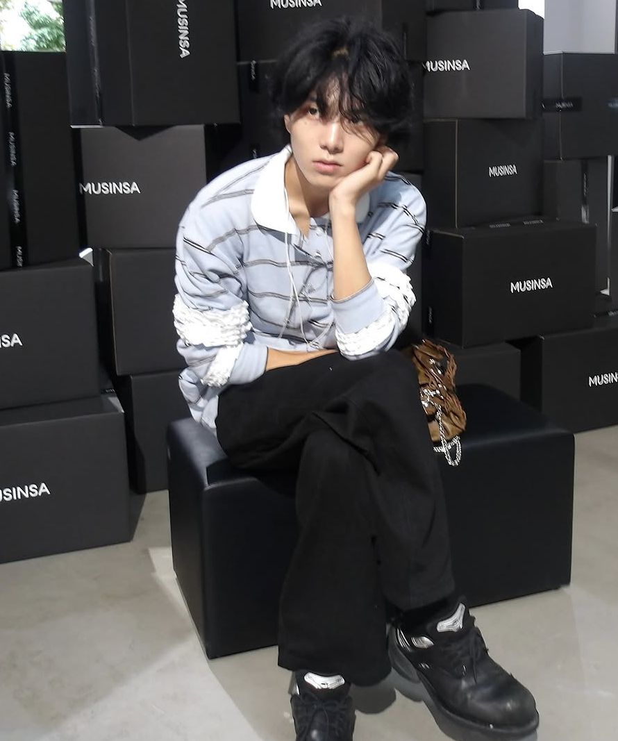 MUSINSA公式 | OHESHIO CHECK POCKET CARPENTER PANTS, CHARCOAL