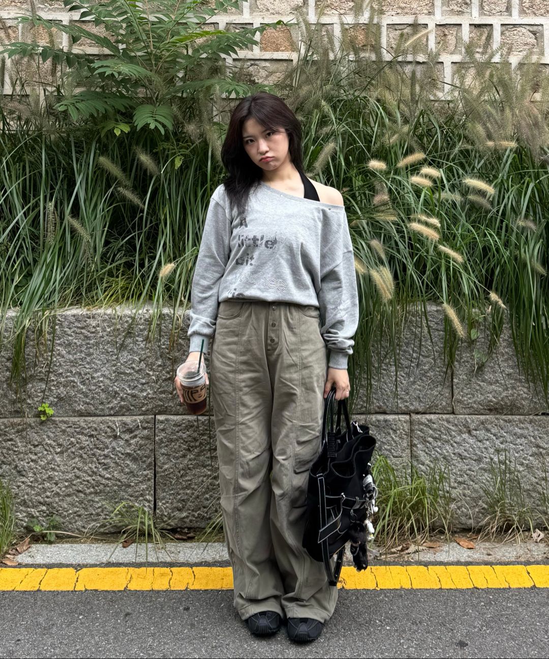 MUSINSA | OSOI TOTE BROCLE [CANVAS BLACK]