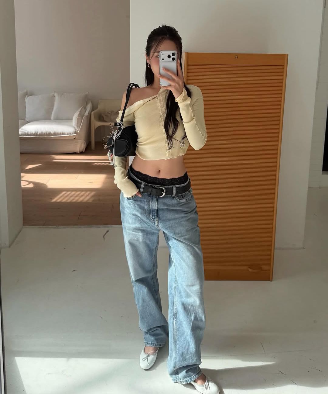 MUSINSA | GLOWNY THE JANE JEANS (WHITE)