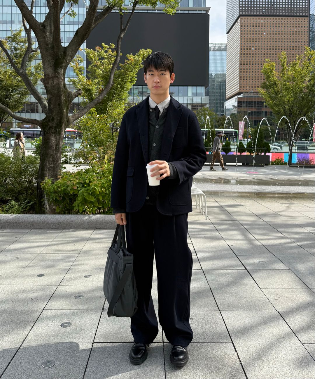 MUSINSA公式 | HAVE HAD シティウールクラブジャケット（ネイビー）