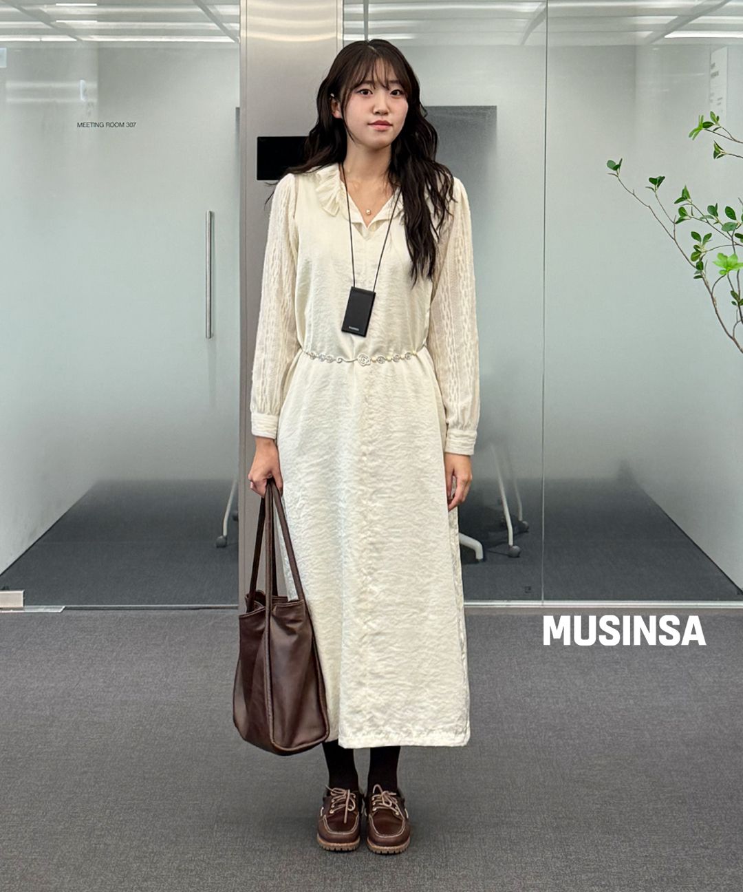 MUSINSA公式 | SINOON Rose Beads Chain Belt (Silver Gold)