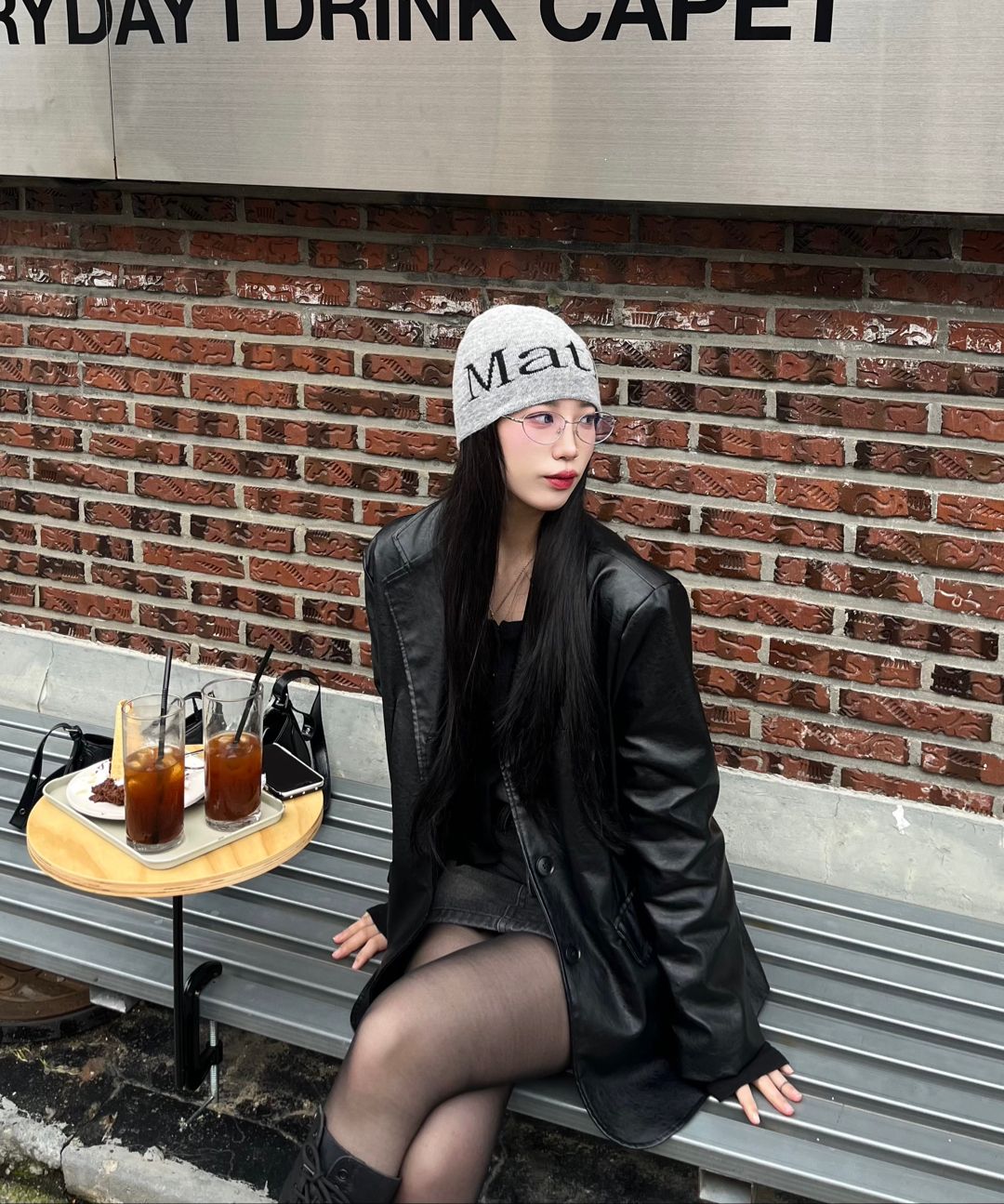 帽子 LOGO JACQUARD SHORT BEANIE BLACK 帽子 LOGO JACQUARD SHORT BEANIE BLACK 帽子 LOGO JACQUARD