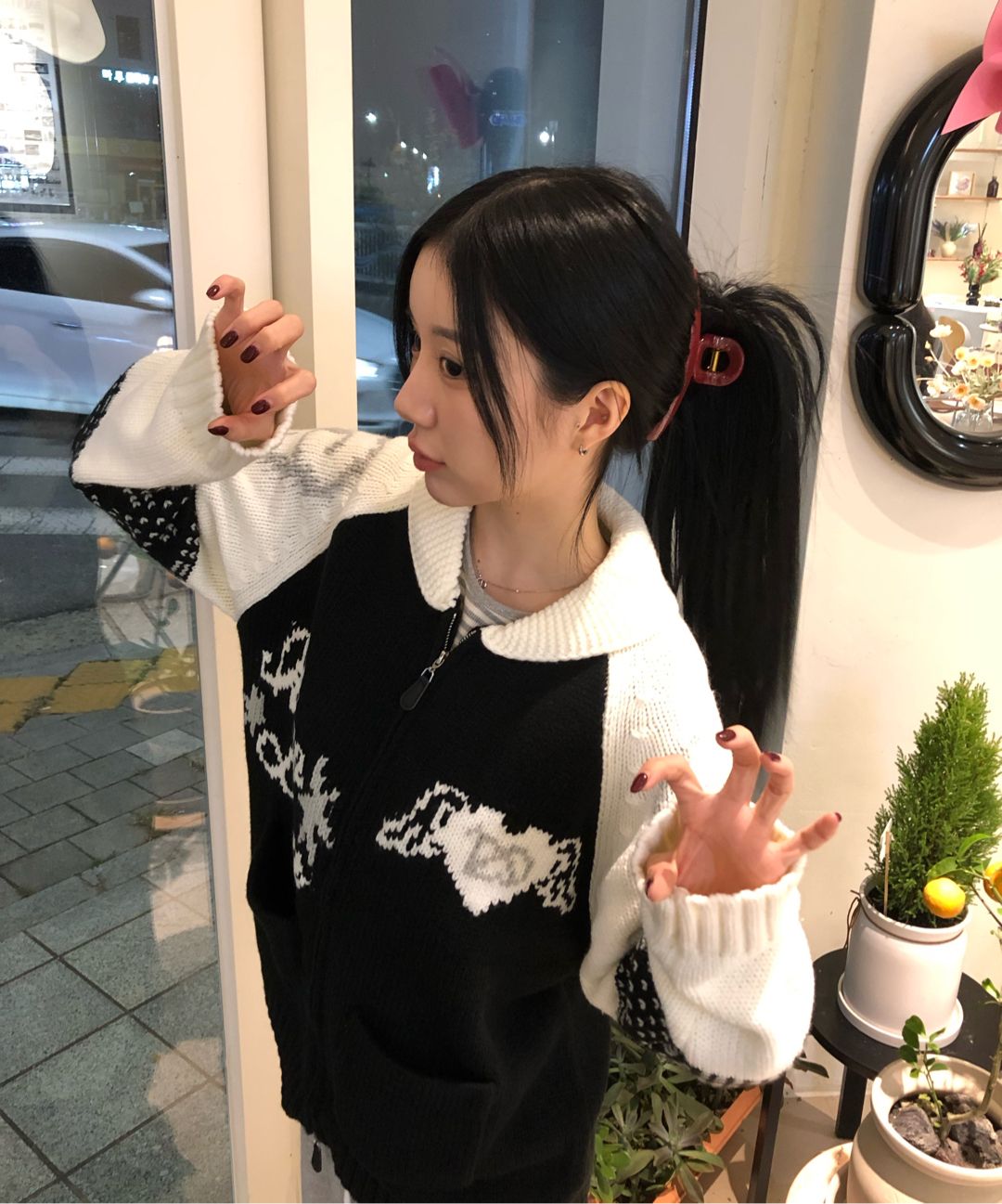 MUSINSA公式 | ILLIGO エンジェリング コウイチャン ニットジップ