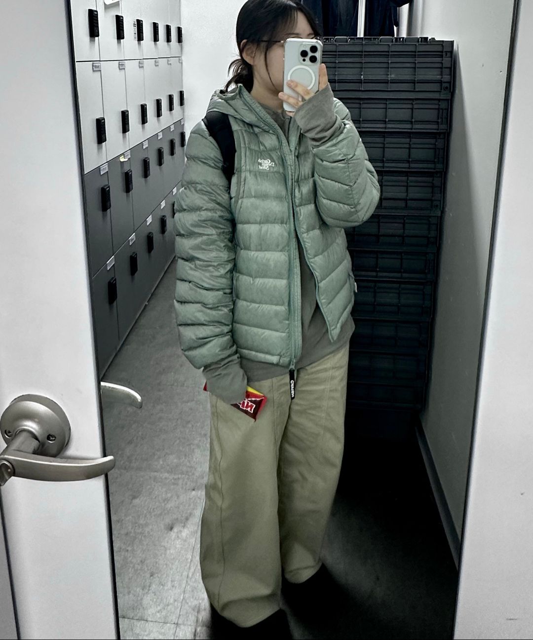 MUSINSA | THE COLDEST MOMENT TCM stitch cargo pants (dark purple)