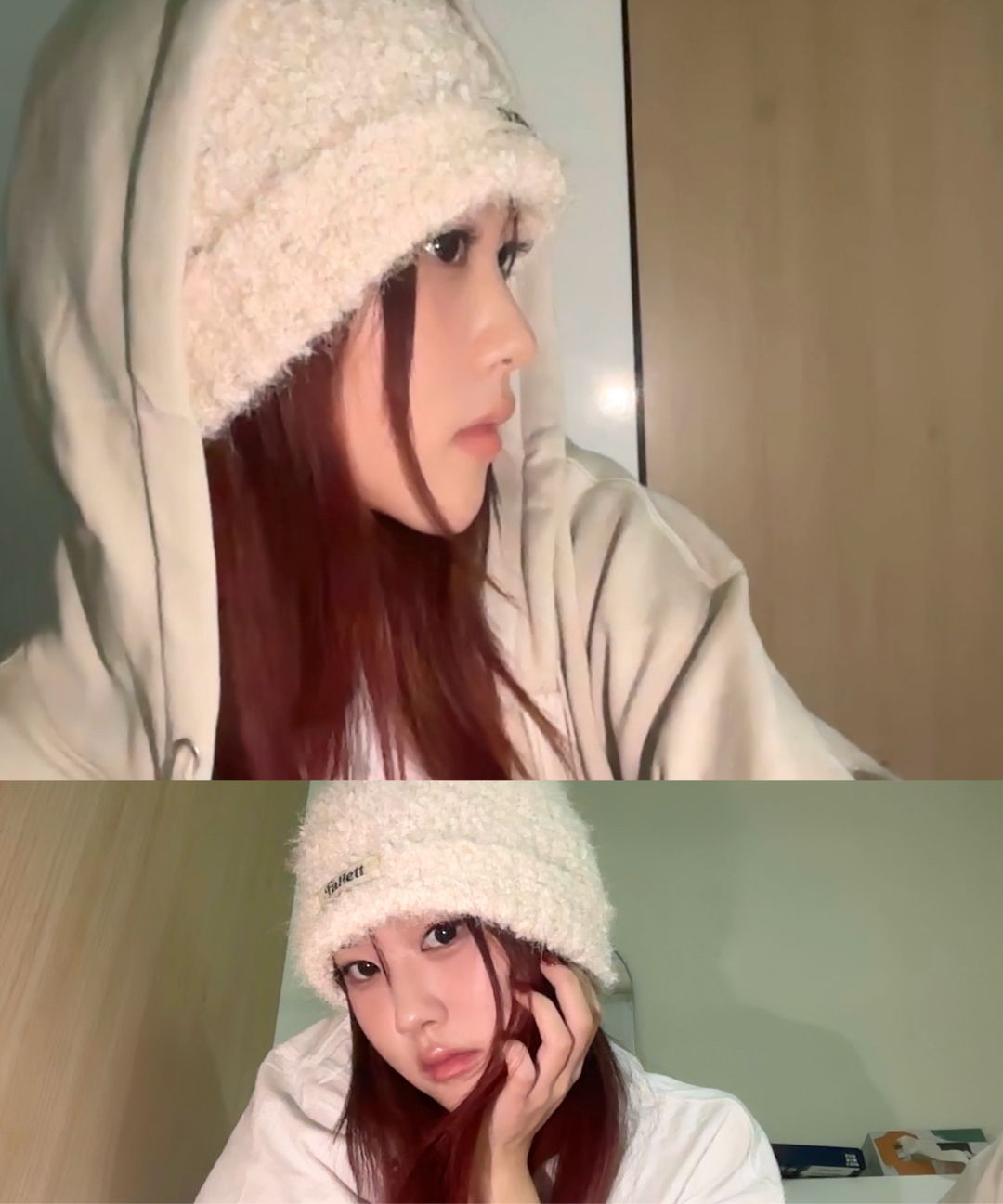 MUSINSA | SCULPTOR Beaded Saint Hoodie Zip-Up Dirty White