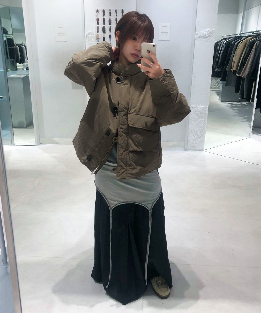 MUSINSA | INSILENCE WOMEN M69 Puffer Jacket BLACK