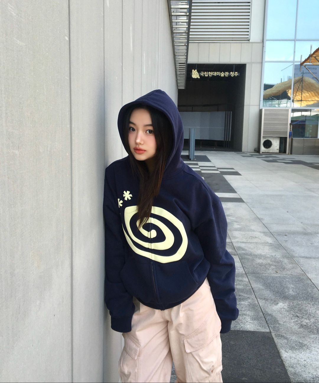 トップス AMOU Molly Hoodie Zip Up NAVY Full-Zip Hooded Sweatshirt [AK024-993-NAVY] - FlynnO'Hara Uniforms