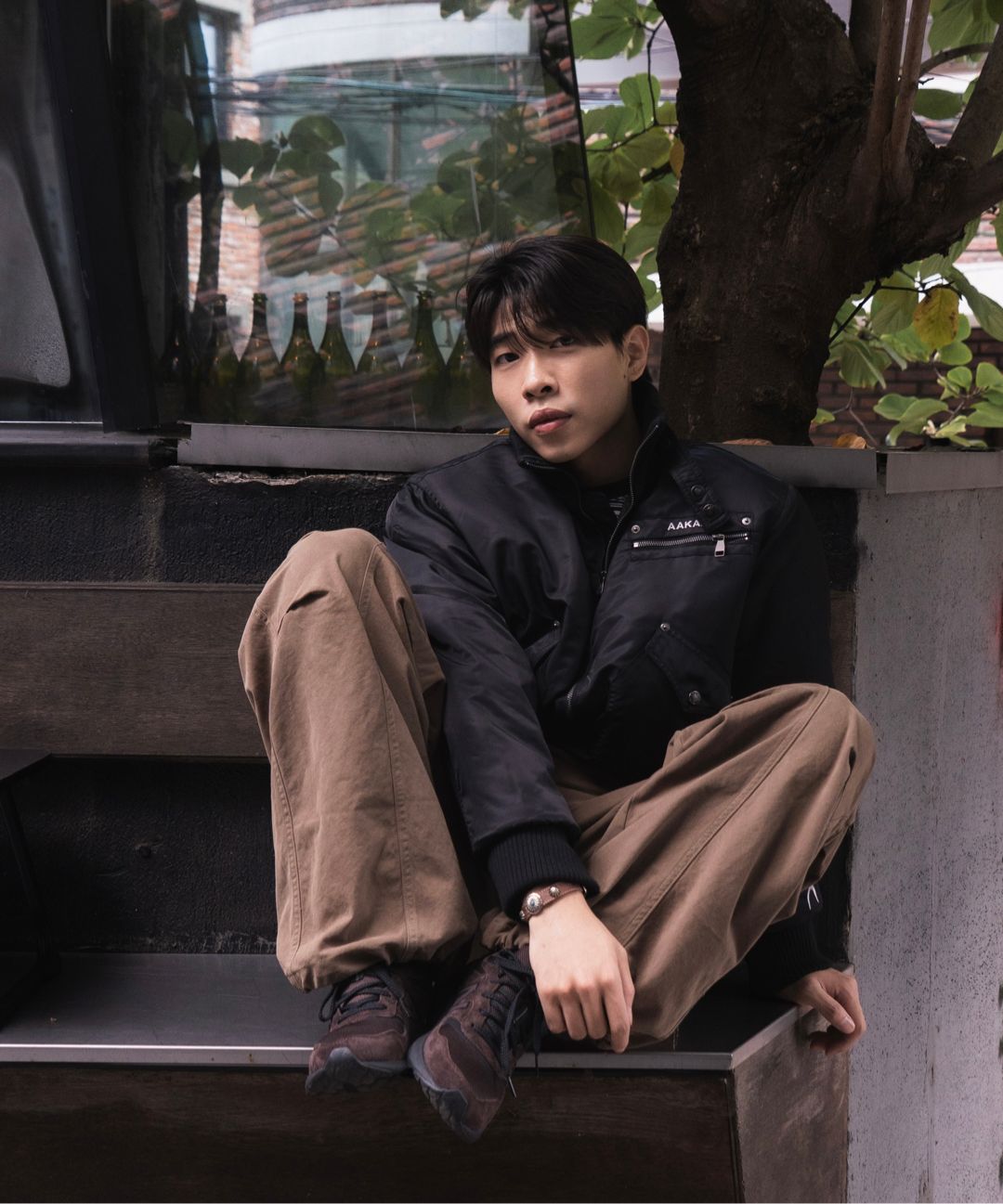 ジャケット・アウター AAKAM High-Neck Bomber Jacket (Black) MUSINSA公式 | AAKAM High-Neck Bomber Jacket (Black)