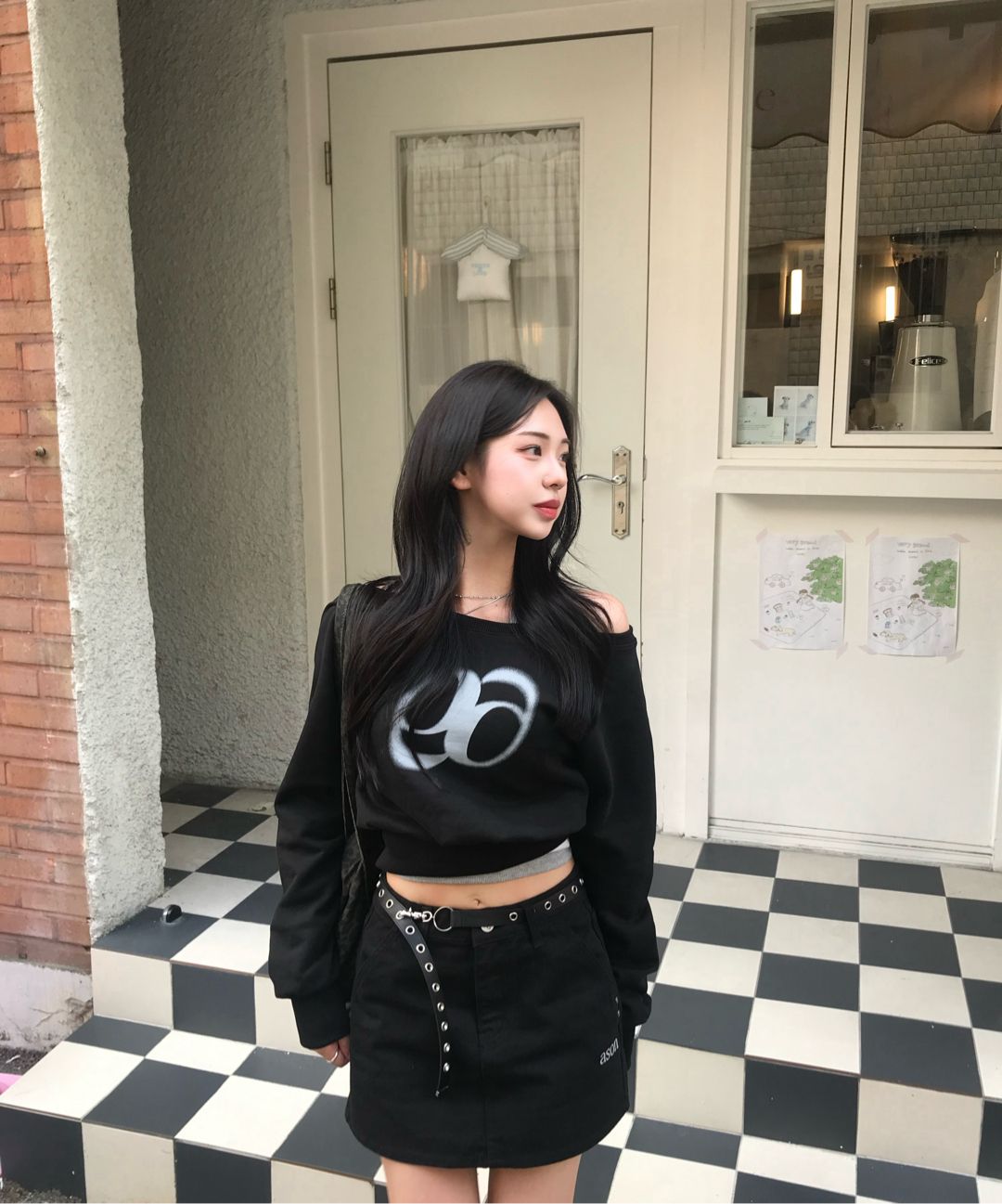 애즈온(ASON) MANDY SWEATSHIRT / BLACK - 사이즈 & 후기 | 무신사