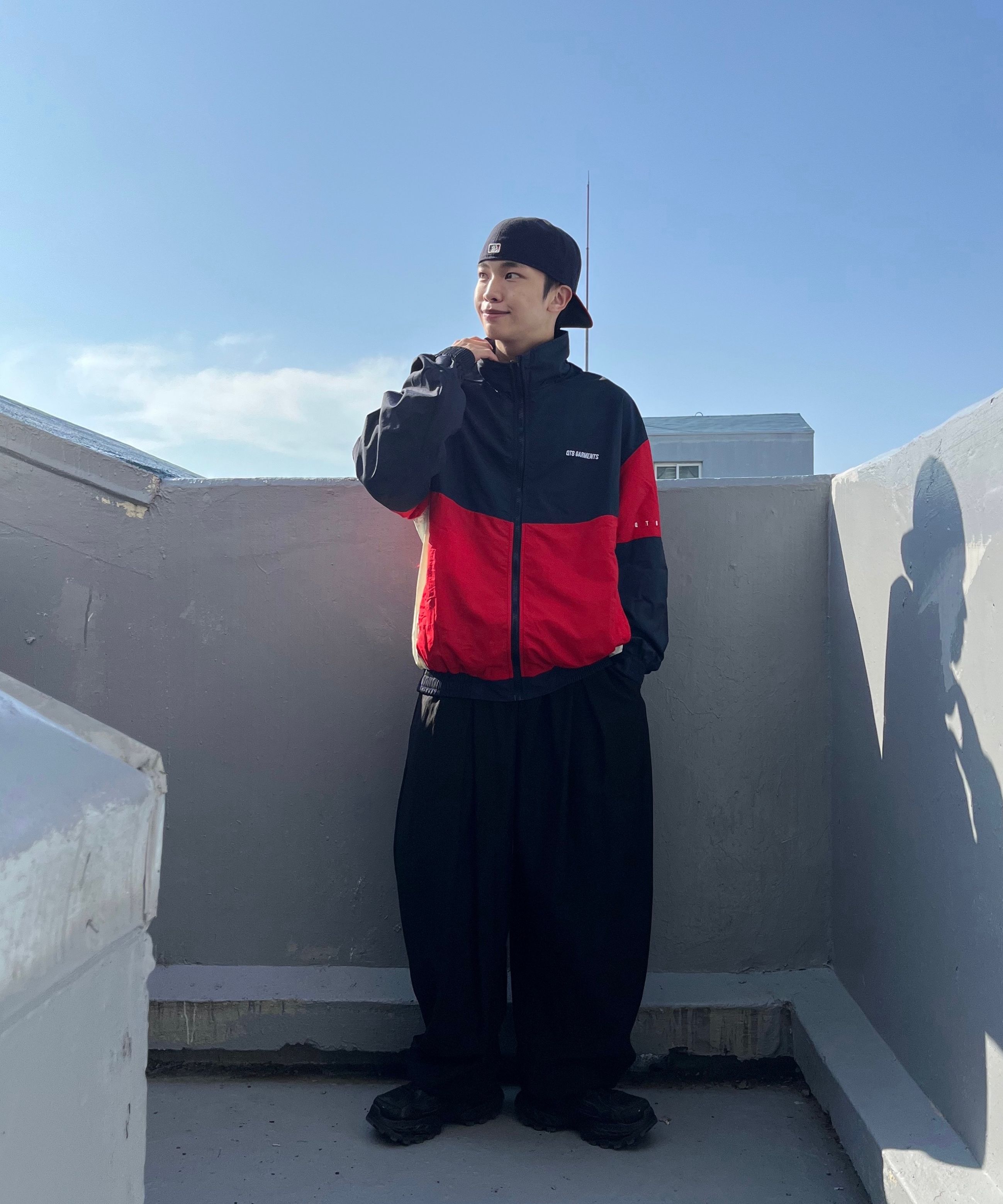 MUSINSA | QT8 GARMENTS LB Old Track Jacket (Red)