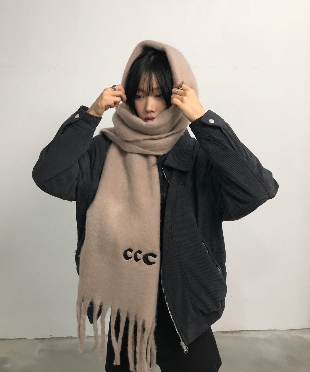 MUSINSA公式 | CHICKS プラフモヘアロングマフラー (9カラー)