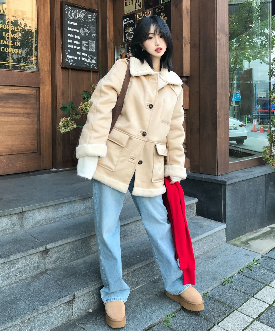 MUSINSA | KIIMUIR (Women's) Mustang Half Coat_Beige