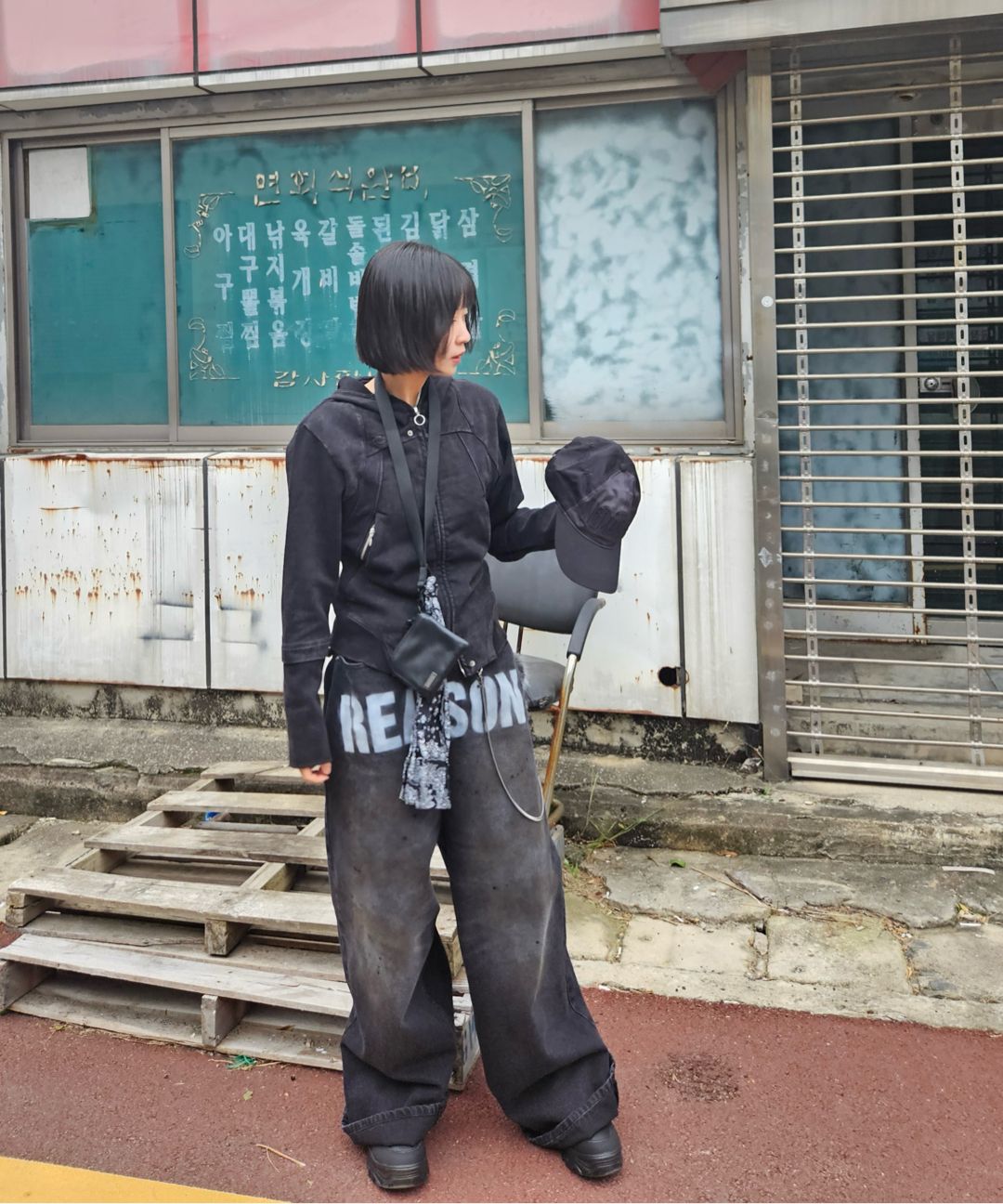 MUSINSA公式 | ESC STUDIO No reason denim pants (black)