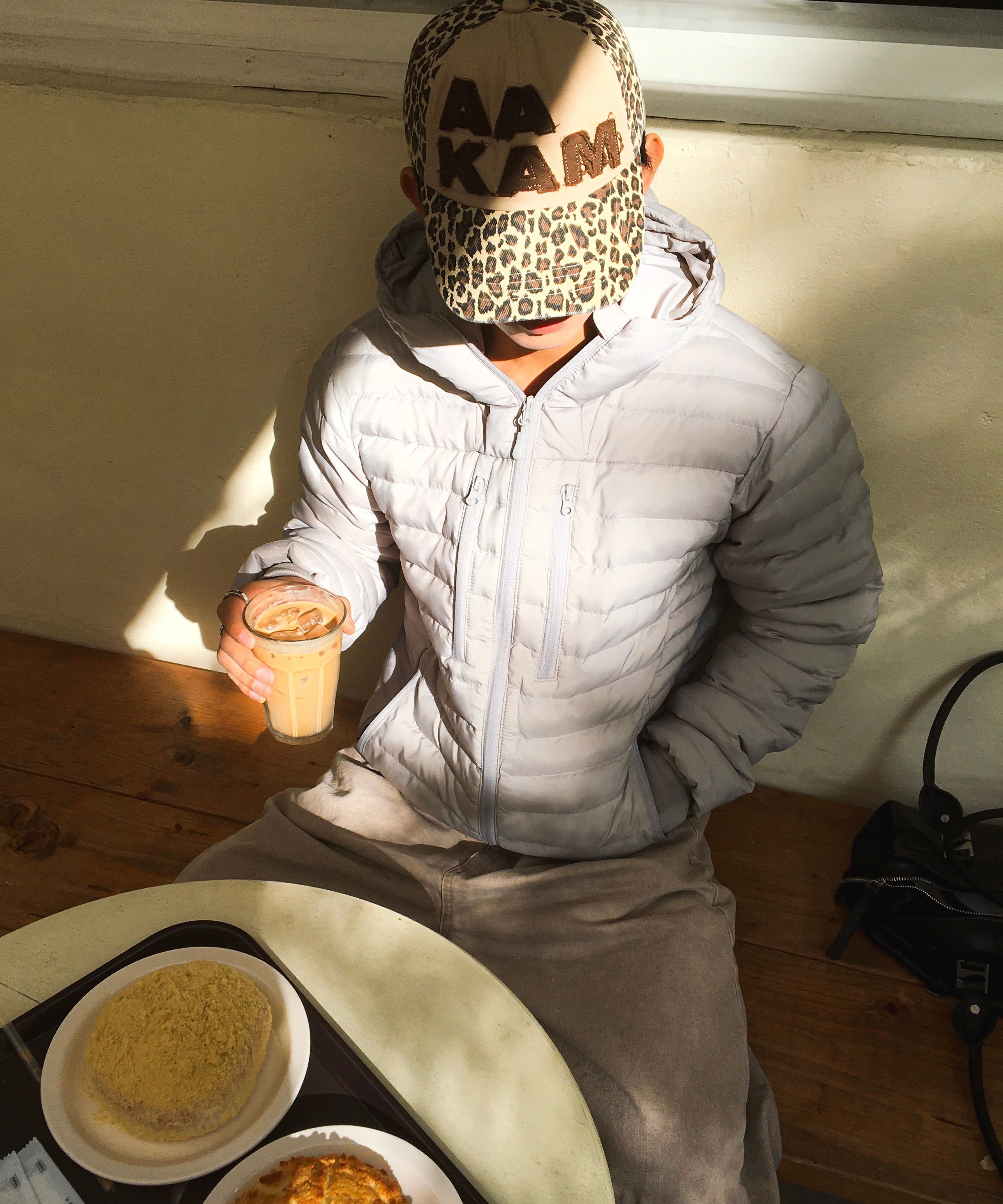 MUSINSA公式 | AAKAM Leopard Patch Cotton Ball Cap (Khaki)