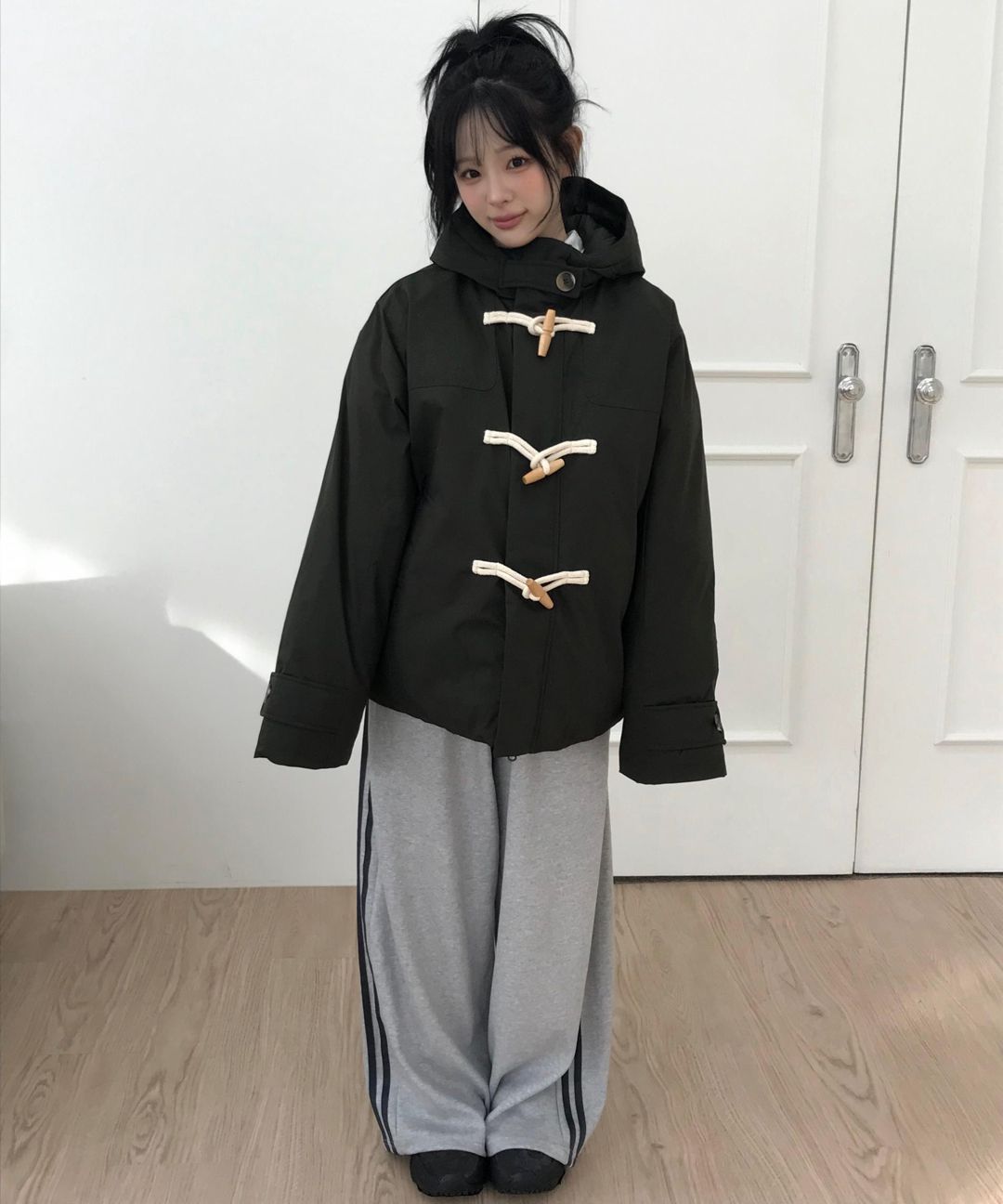 MUSINSA公式 | KIIMUIR オーバーサイズ2WAYダッフルフードショート