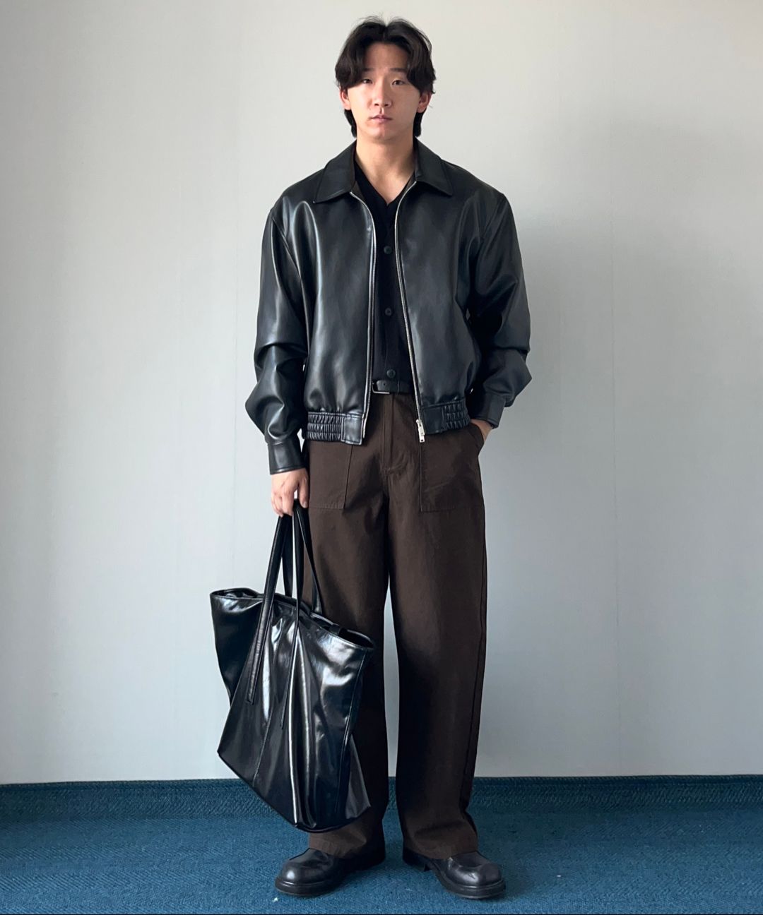 MUSINSA公式 | MUSINSA STANDARD シンセティックレザーオーバーサイズ