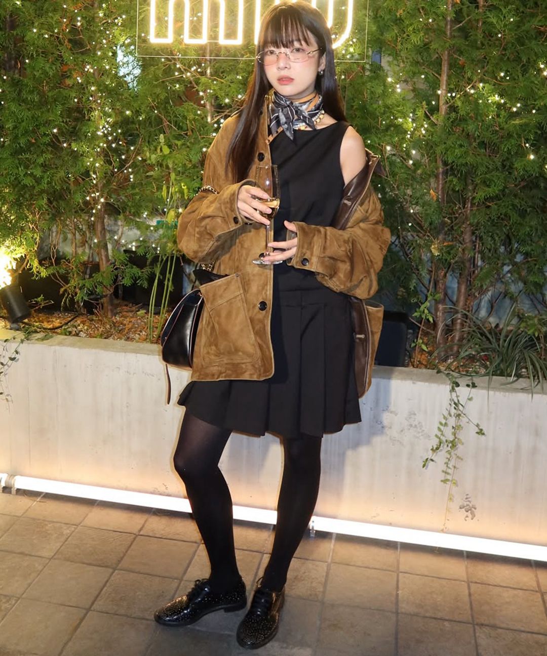 MUSINSA | MISEKI SEOUL Pleats one piece CHARCOAL