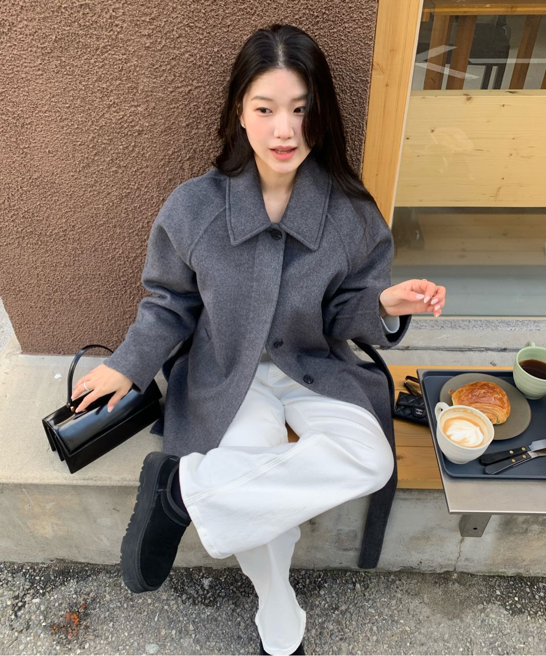 BOHEMSEO BELTED HALF COAT ジャケット MUSINSA | MINDBRIDGE WOMEN [W] Handmade Belted Half Coat - 2 colors