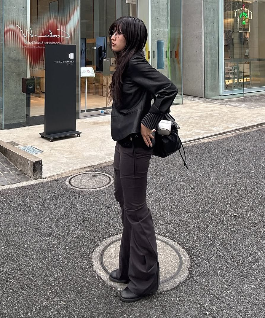 MUSINSA公式 | FLAREUP Asymmetrical Drape Pants (FL-245_Black)