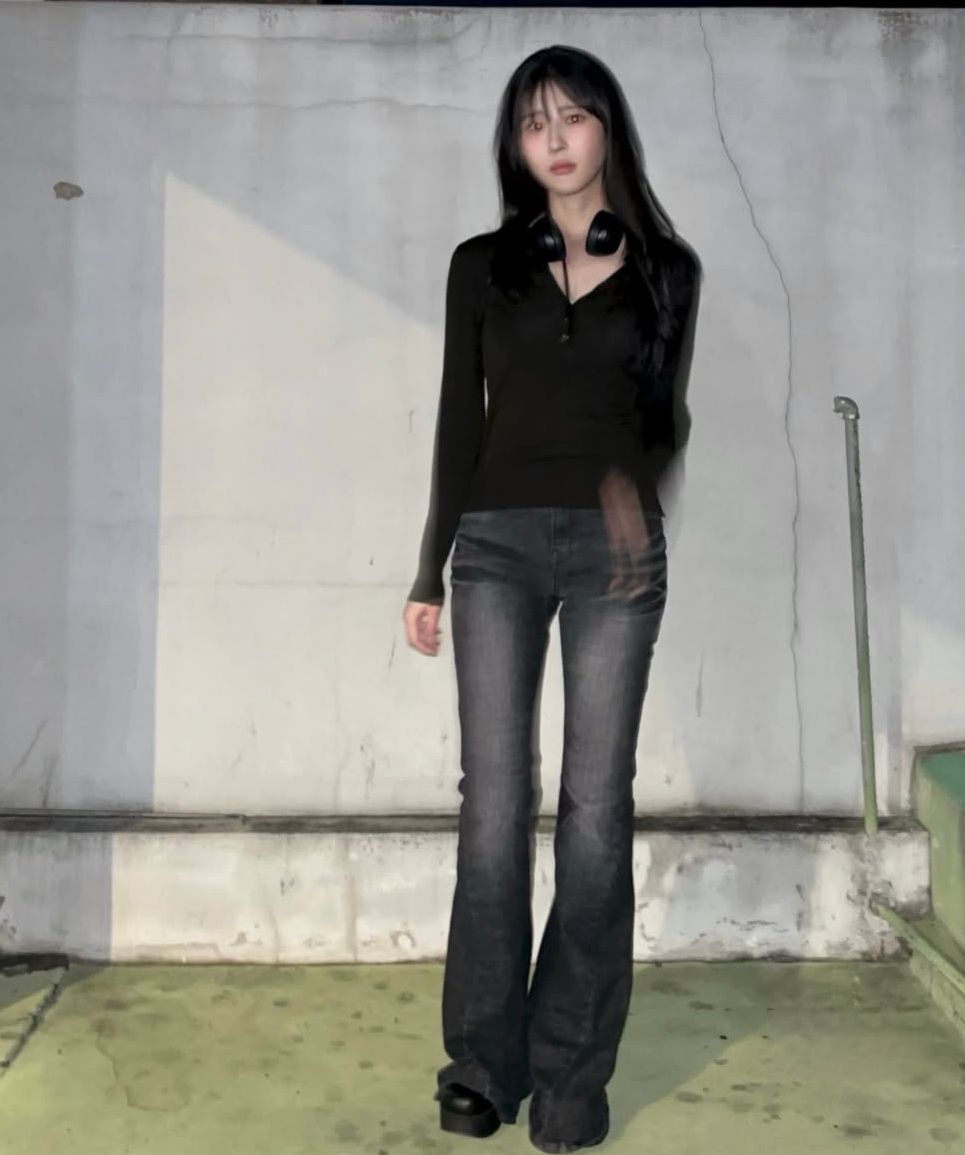 パンツ SYNERJYN CAT WASHING DENIM PANTS BLACK M CAT WASHING DENIM PANTS BLACK - 시너진