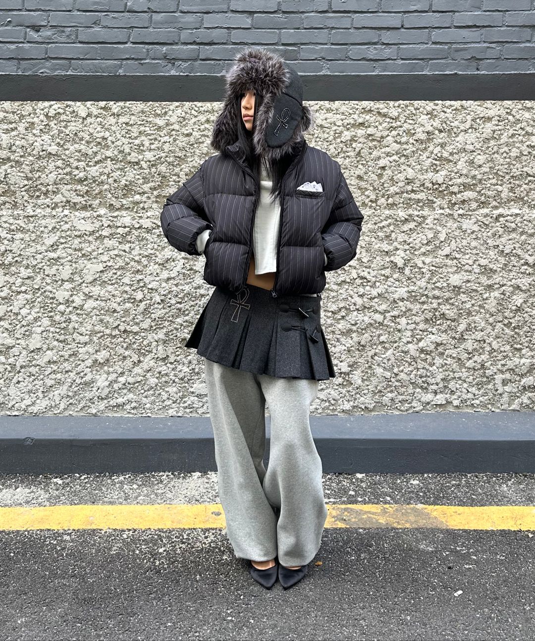 스컬프터(SCULPTOR) Wool Micro Wrap Skirt Beige - 사이즈 & 후기