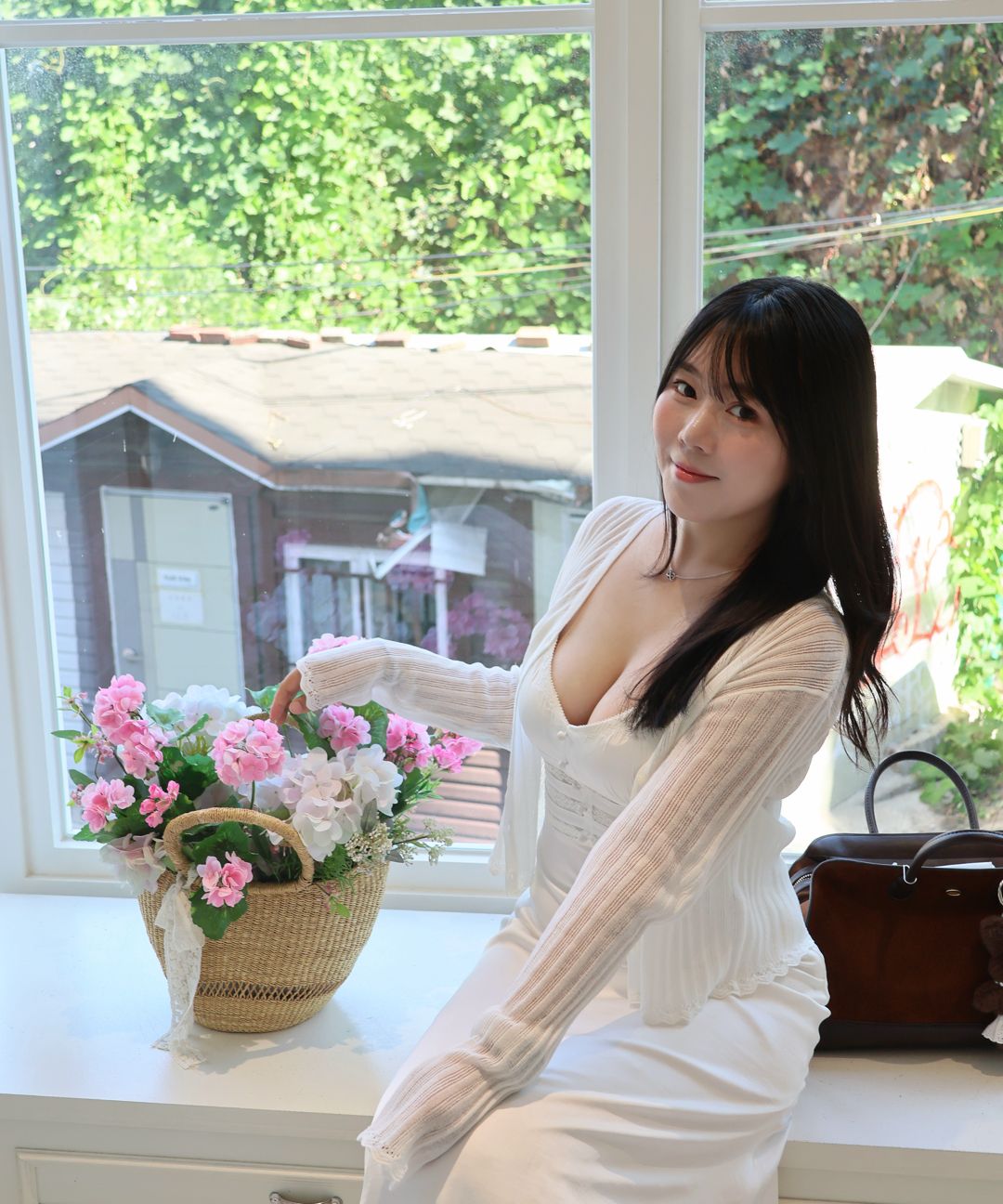 MUSINSA | ROLAROLA LACE BUSTIER ONEPIECE WHITE