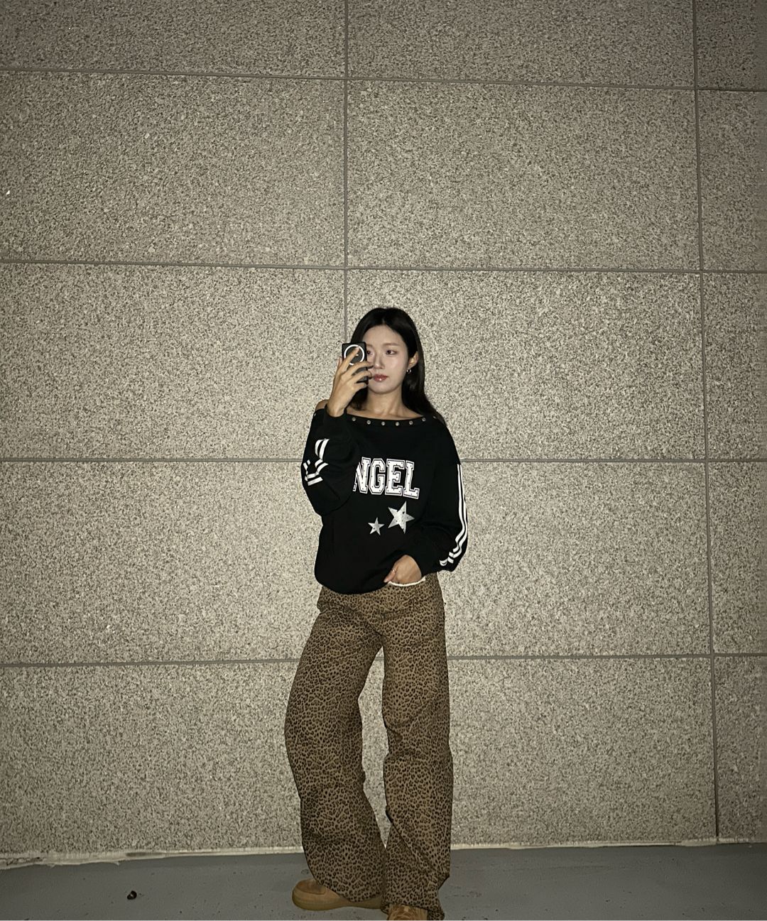 MUSINSA公式 | SETUPEXE LEOPARD LACE PANTS / BEIGE