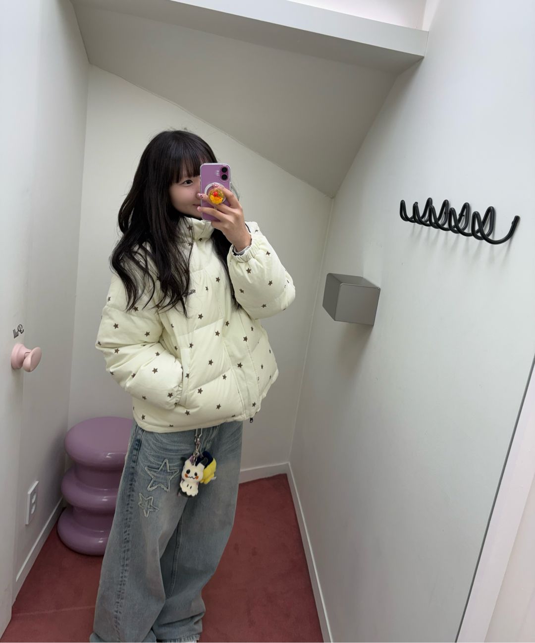 MUSINSA公式 | WAI KEI スターアップリケ刺繍デニムパンツイエロー