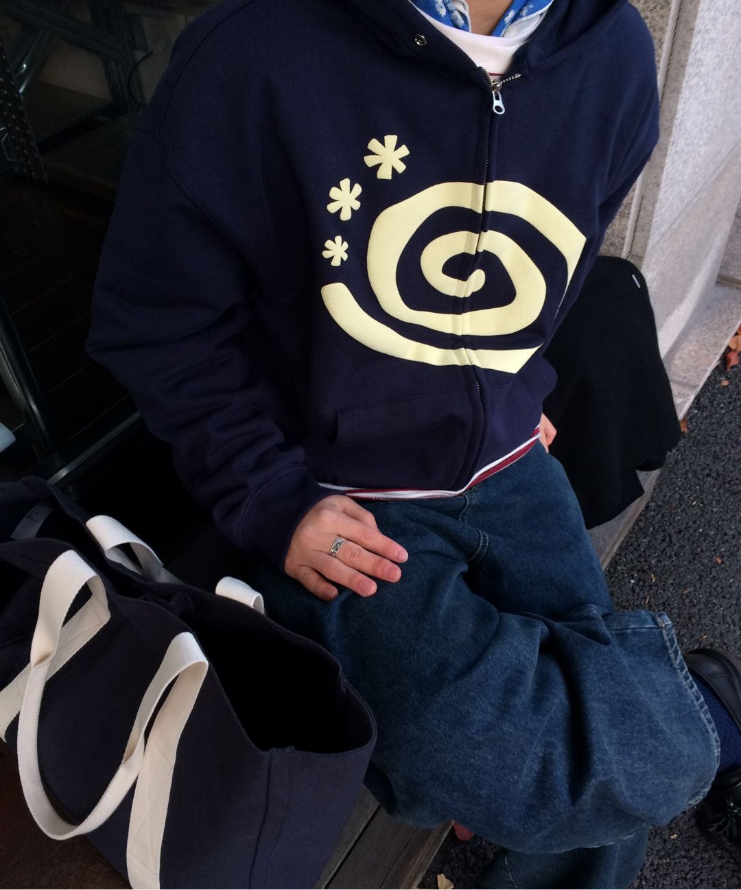 ゆ*ん様 AAKAM Molly Hoodie Zip Up NAVY ジップパ MUSINSA公式 | AMOU Molly Hoodie Zip Up NAVY