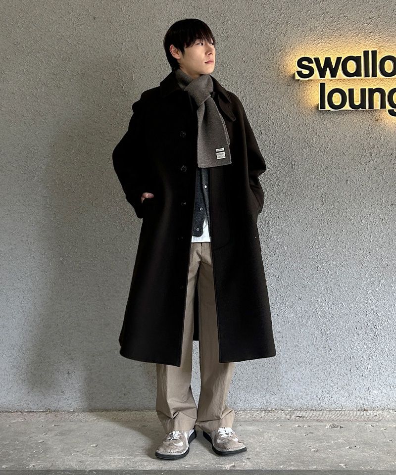 ジャケット・アウター ANOTHER OFFICE Legacy Balmacaan Coat ANOTHER OFFICE (アナザーオフィス) Legacy Balmacaan Coat [Black]