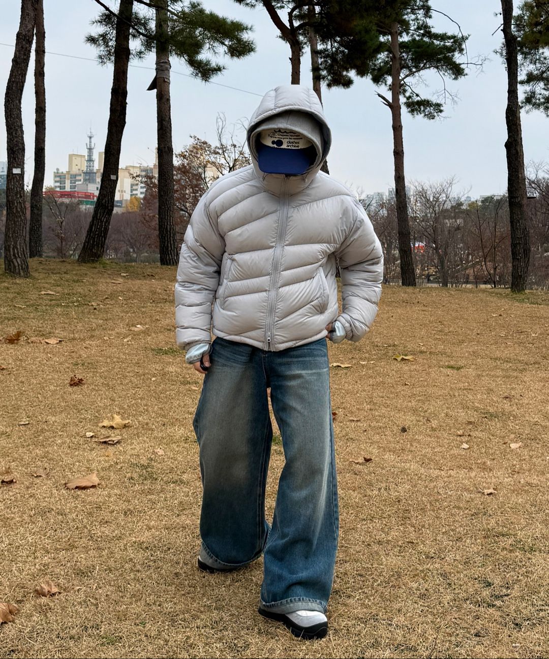 MUSINSA | DNSR wide flared denim pants black